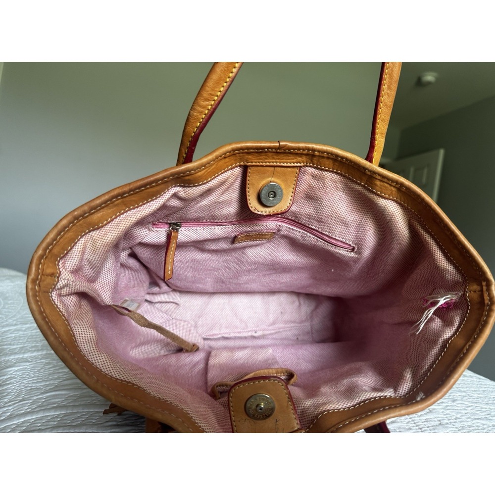 Dooney & Bourke Y2k Preppy Pink purse w/Tassel & matching wallet - Picture 8 of 16